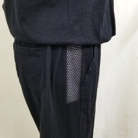 N:Philanthropy Dawn jumpsuit black Cat mesh Lounge Women's Size large NWT - Picture 5 of 9